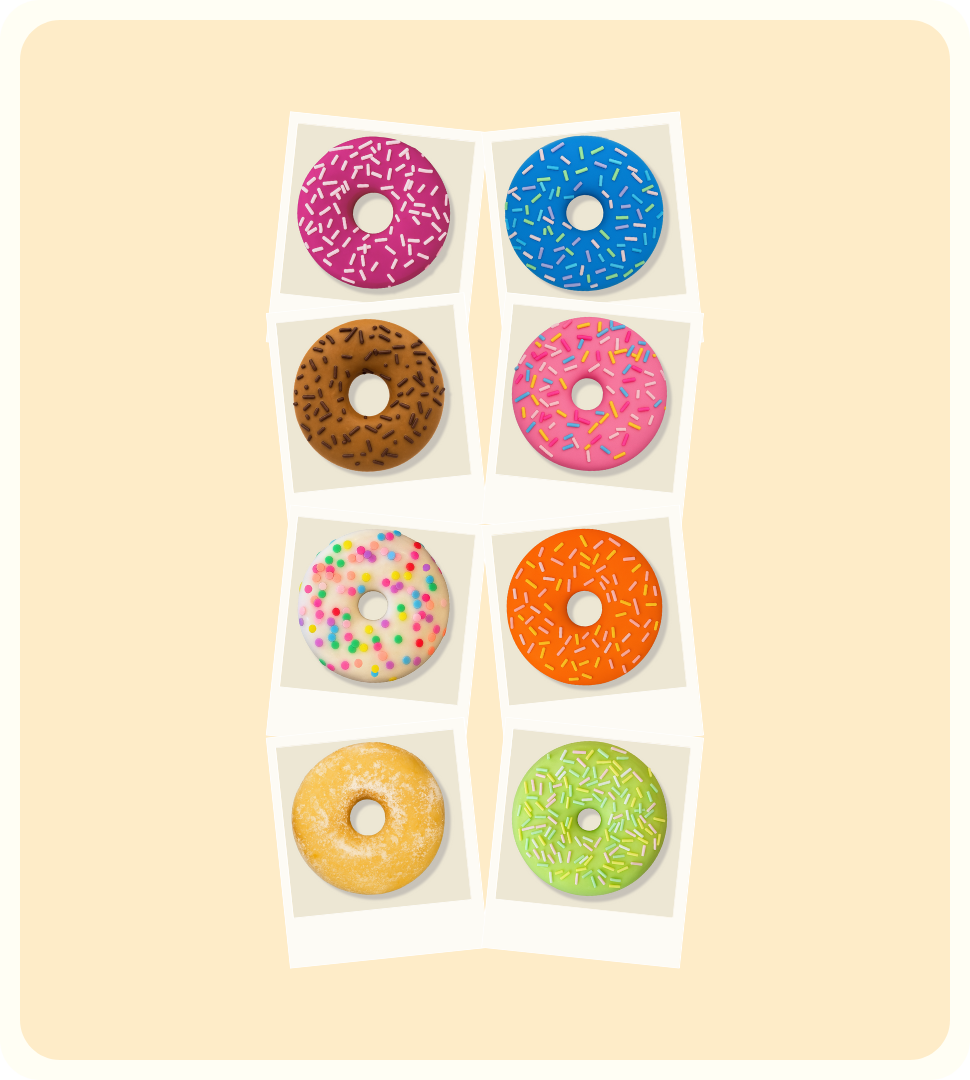 Mix & Match Donuts (8) – Kara Jo Creative